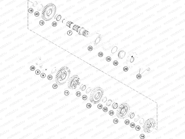 TRANSMISSION II - COUNTERSHAFT