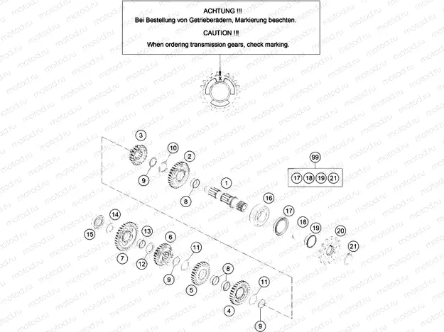TRANSMISSION II - COUNTERSHAFT