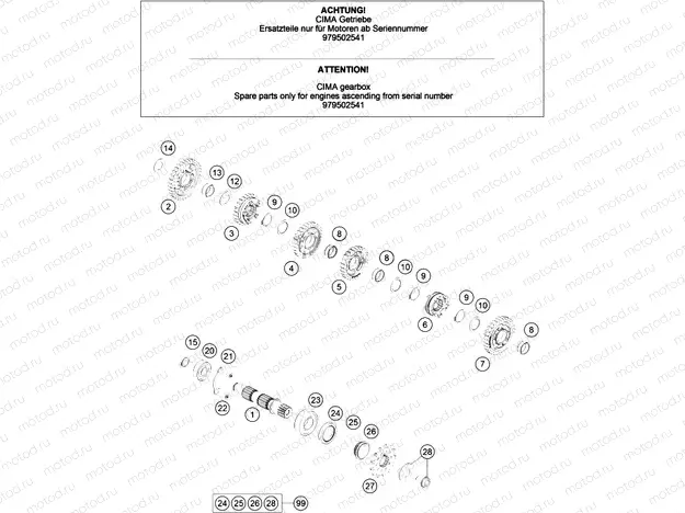 TRANSMISSION II - COUNTERSHAFT