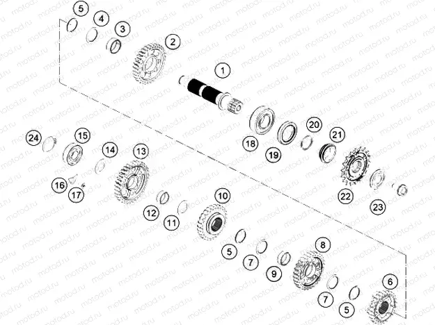 TRANSMISSION II - COUNTERSHAFT