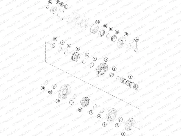 TRANSMISSION II - COUNTERSHAFT