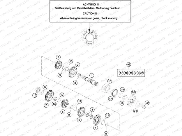 TRANSMISSION II - COUNTERSHAFT
