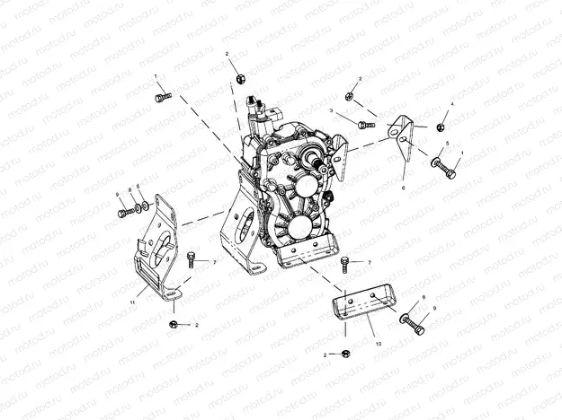 TRANSMISSION MOUNTING - A02CB32AA/AB/FC (4970107010C11) | TRANSMISSION MOUNTING - A02CB32AA/AB/FC (4970107010C11)