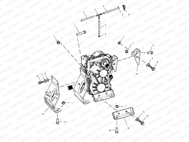 TRANSMISSION MOUNTING - A02CH68AA/AB/AC/CA/CB (4966346634C12) | TRANSMISSION MOUNTING - A02CH68AA/AB/AC/CA/CB (4966346634C12)