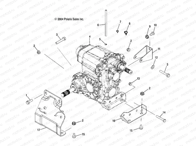 TRANSMISSION MOUNTING - R05RB50AA/RD50AA/AB/AC/AD/RF50AA/AB (4995359535B06) | TRANSMISSION MOUNTING - R05RB50AA/RD50AA/AB/AC/AD/RF50AA/AB (4995359535B06)