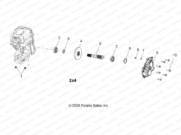 TRANSMISSION | TRANSMISSION, OUTPUT SHAFT - R07RB50AA (49RGRTRANSOTPT07MLTY)