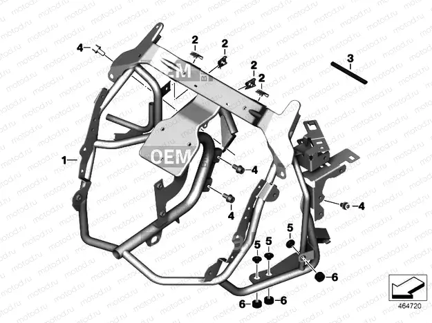 Trim bracket, front