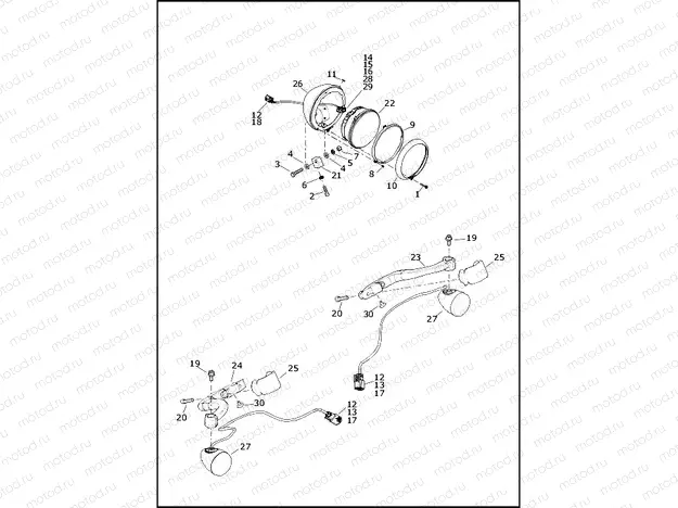 TURN SIGNALS, FRONT AND HEADLAMP - FLRT -JAPAN