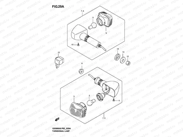 TURNSIGNAL LAMP (GS500K4/K5/K6/UK4/K5/K6)