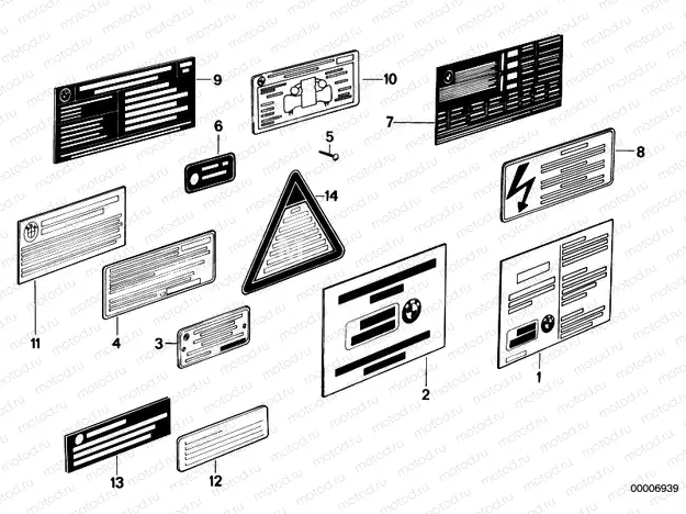 Type plate / notice label
