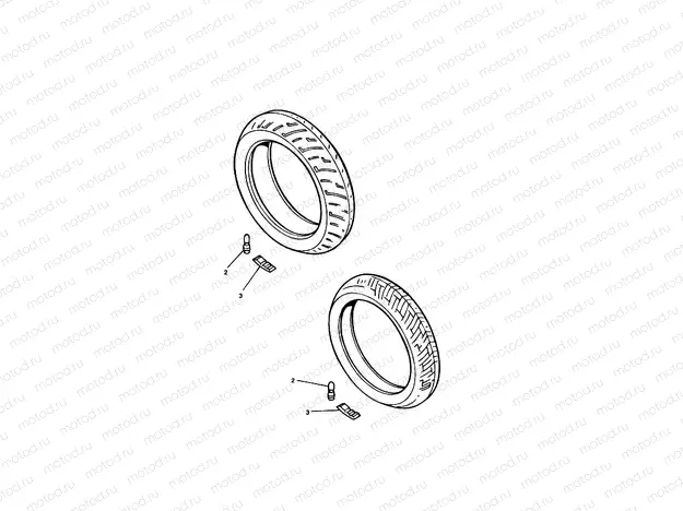 Tyres/Inner Tube Daytona 900/1200