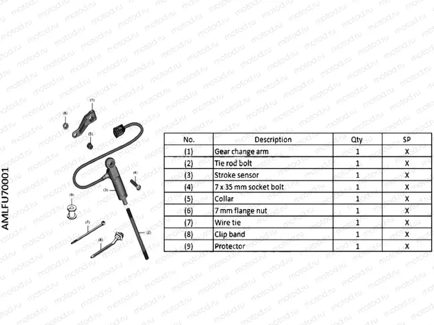 U70-22-01 KIT,QUICK SHIFTER