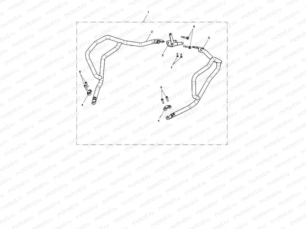 Upper Engine Bar Kit, SS