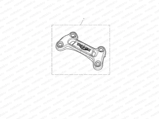 Upper Handlebar Clamp, 22.2 Bar
