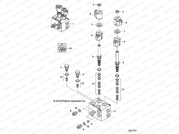 V-BLADE | V-BLADE, HYDRAULIC VALVE - D17B3/4PD1AJ (701777)