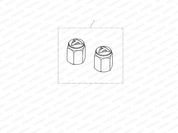 Valve Cap Kit, Bubble Badge