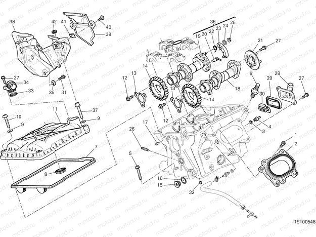 VERTICAL CYLINDER HEAD - TIMING [MOD:1199 R;XST:TWN]