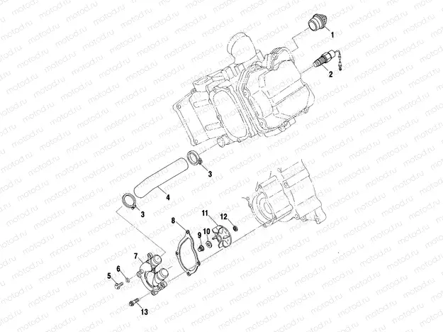 WATER PUMP - A01BA50AA (4963716371D007) | WATER PUMP - A01BA50AA (4963716371D007)