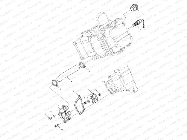 WATER PUMP - A01CH50EB (4964466446D010) | WATER PUMP - A01CH50EB (4964466446D010)