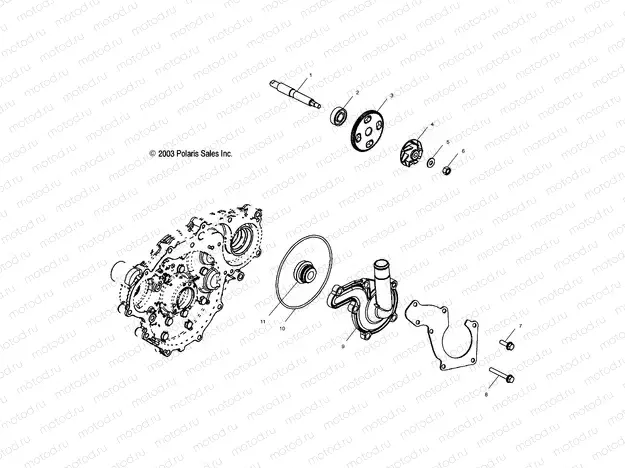 WATER PUMP - A03CH68AA/AC/AF/AH/AL (4986128612D11) | WATER PUMP - A03CH68AA/AC/AF/AH/AL (4986128612D11)