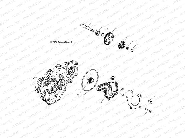 WATER PUMP - A04CH59AK/AL/AN/AQ/AW (4987318731D11) | WATER PUMP - A04CH59AK/AL/AN/AQ/AW (4987318731D11)
