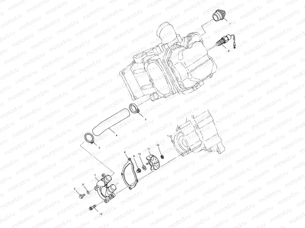 WATER PUMP - A99CH50EB (4949114911d014) | WATER PUMP - A99CH50EB (4949114911d014)
