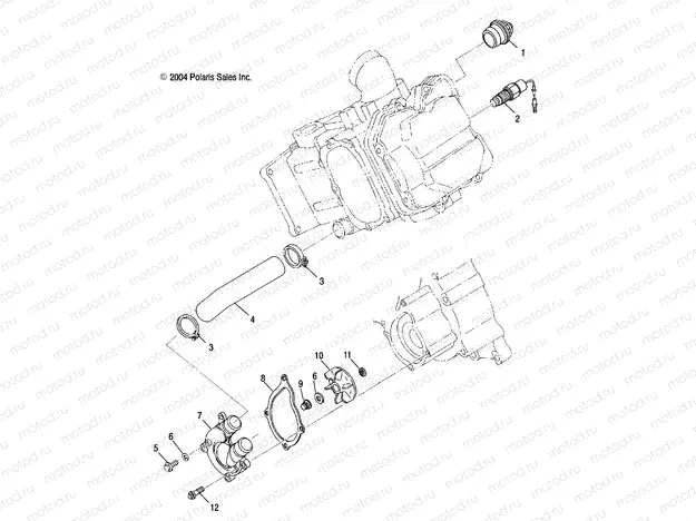 WATER PUMP - R05RB50AA/RD50AA/AB/AC/AD/RF50AA/AB (4995359535F02) | WATER PUMP - R05RB50AA/RD50AA/AB/AC/AD/RF50AA/AB (4995359535F02)