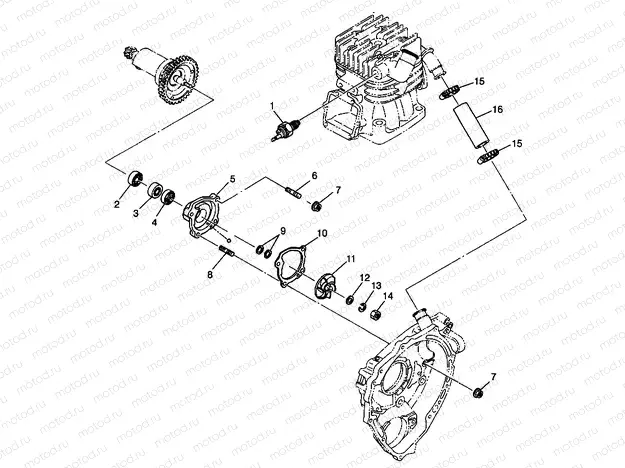 WATER PUMP Sport 400L W98BA38C (4947234723D005) | WATER PUMP Sport 400L W98BA38C (4947234723D005)