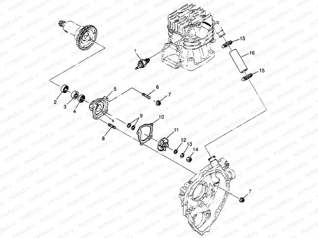 WATER PUMP (SPORT) Sport 400L W97BA38C (4940124012D012) | WATER PUMP (SPORT) Sport 400L W97BA38C (4940124012D012)