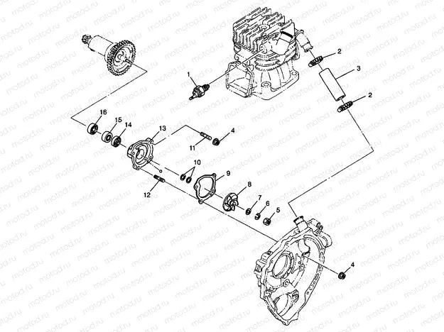 WATER PUMP XPLORER 400L W98CC38C (4945414541D002) | WATER PUMP XPLORER 400L W98CC38C (4945414541D002)