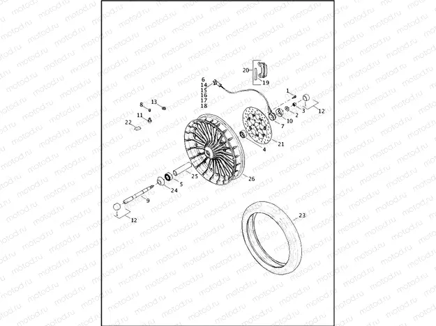 WHEEL, FRONT