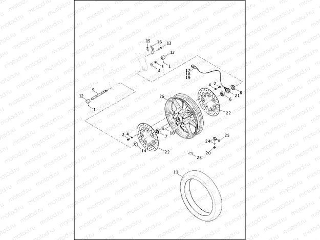 WHEEL, FRONT