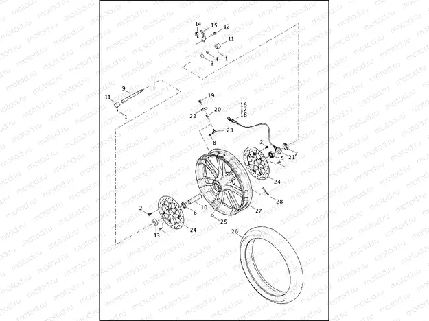 WHEEL, FRONT
