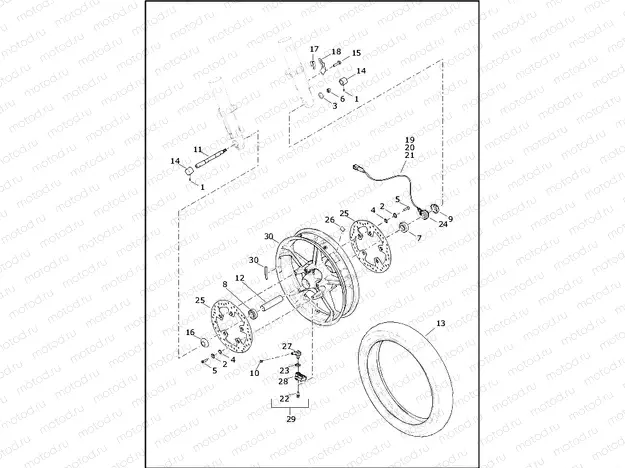 WHEEL, FRONT