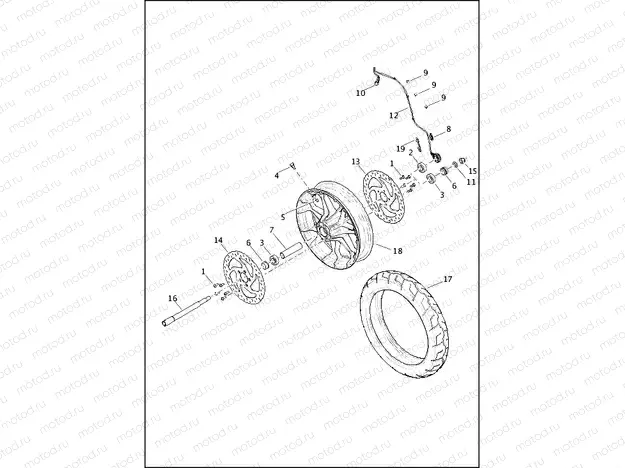 WHEEL, FRONT - XG750A
