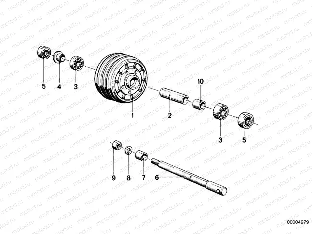 Wheel hub, front