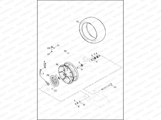 WHEEL, REAR