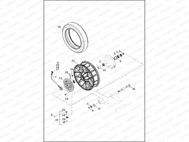 WHEEL, REAR