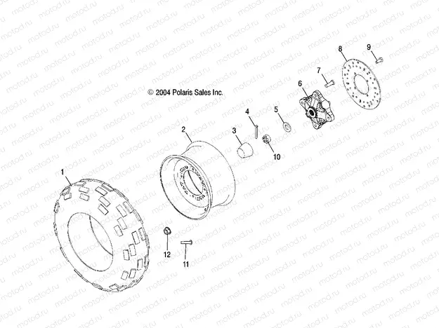 WHEEL | WHEEL, FRONT - A05MH68AP (4999609960C05)