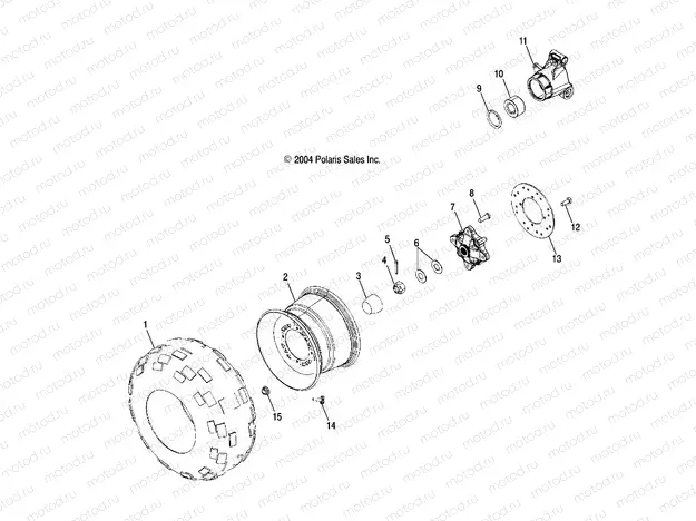 WHEEL | WHEEL, REAR - A05MH68AP (4999609960D01)