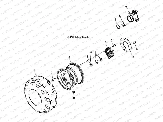 WHEEL | WHEEL, REAR - A05MH76AU/AW (4999200299920029C10)