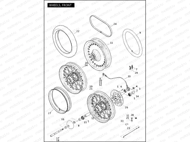 WHEELS, FRONT (1 OF 2)