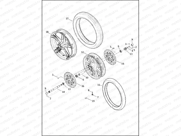 WHEELS, FRONT
