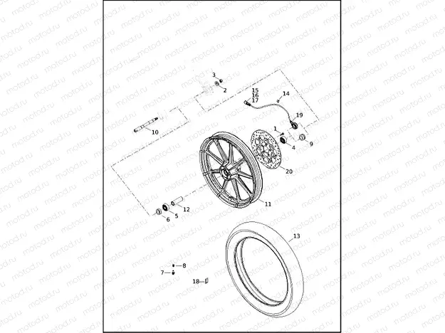 WHEELS, FRONT, CAST