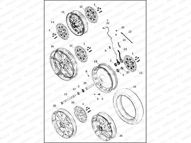 WHEELS, FRONT, CAST AND SLOTTED (2 OF 2)