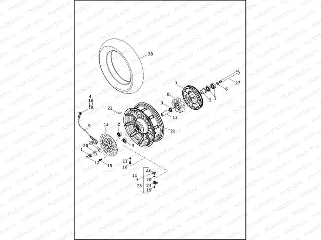 WHEELS, REAR (1 OF 2)