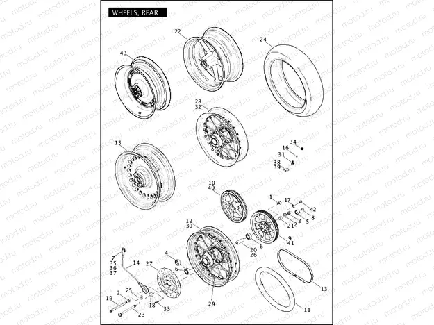 WHEELS, REAR (2 OF 2)