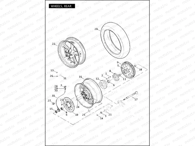 WHEELS, REAR