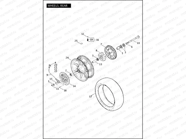 WHEELS, REAR