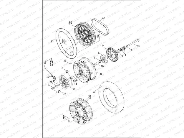 WHEELS, REAR
